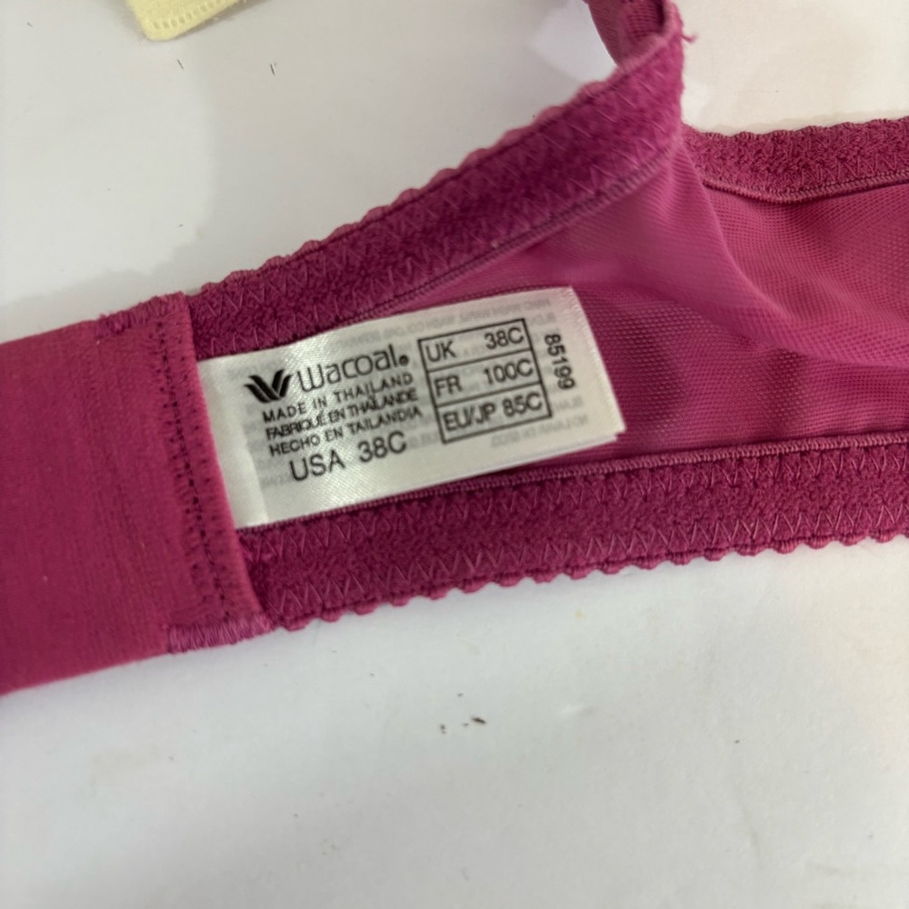 Wacoal Arabesque underwire bra 85199 pink size 38C - Picture 7 of 11